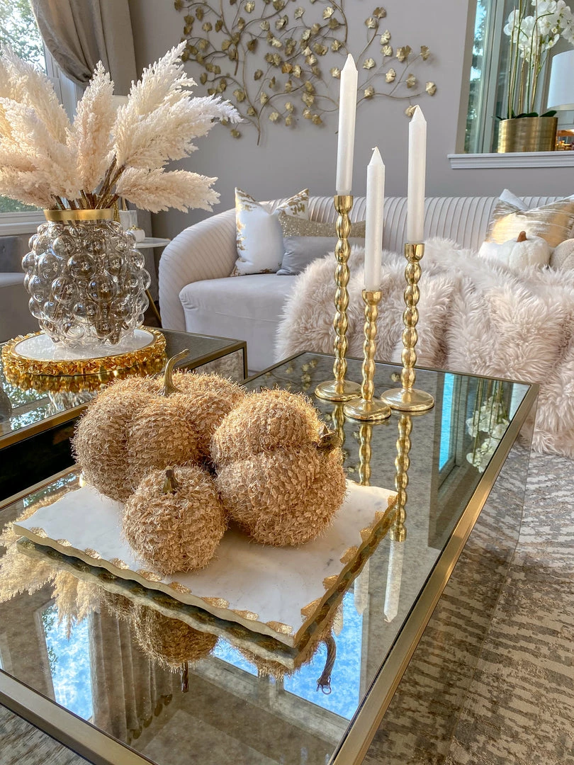 Inspire Me! Home Decor SEASONAL Beige Fringe Pumpkin (3 Sizes) 9 Inspire Me! Home Decor SEASONAL Beige Fringe Pumpkin (3 Sizes)