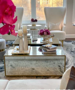 Inspire Me! Home Decor Set Of 2 Ceramic Beaded Candle Holders (2 Colors)