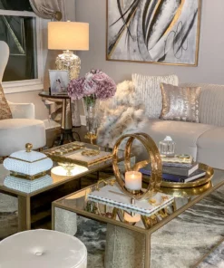 Inspire Me! Home Decor Cream Studded Box W/ Gold Detailing 17 Inspire Me! Home Decor Cream Studded Box W/ Gold Detailing