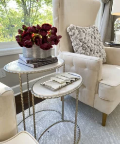 Inspire Me! Home Decor Silver Hammered Rectangular Tray