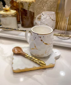 Inspire Me! Home Decor Gold Hammered Handle Wooden Tea Spoon (Set Of 4) 9 Inspire Me! Home Decor Gold Hammered Handle Wooden Tea Spoon (Set Of 4)