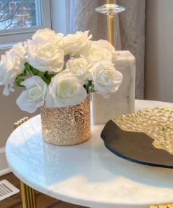 Inspire Me! Home Decor Gold Texture Votive Vase