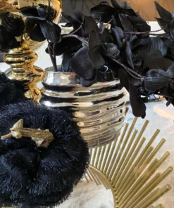 Inspire Me! Home Decor Champagne Rippled Glass Vase