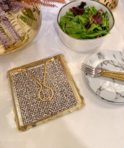 Inspire Me! Home Decor Decorative Square Lunch Napkins (9 Patterns)