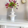 Inspire Me! Home Decor White Ceramic Vase