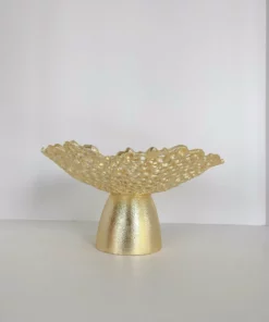 Inspire Me! Home Decor Gold Coral Pedestal Bowl 10 Inspire Me! Home Decor Gold Coral Pedestal Bowl