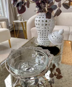 Inspire Me! Home Decor Jeweled Edge Bowl With Glass Insert (2 Colors) 28 Inspire Me! Home Decor Jeweled Edge Bowl With Glass Insert (2 Colors)