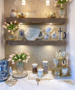 Inspire Me! Home Decor Marble And Gold Metal Leaf Branch Canisters- With Metal Rim (3 Sizes) 21 Inspire Me! Home Decor Marble And Gold Metal Leaf Branch Canisters- With Metal Rim (3 Sizes)