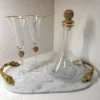 Inspire Me! Home Decor Gold Decanter With Crystal Stopper