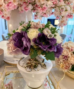 Inspire Me! Home Decor 11" Hydrangea/Ranunculus/Anemone Bundle Floral Stems