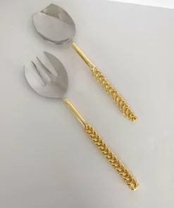 Inspire Me! Home Decor Gold Chain Salad Servers