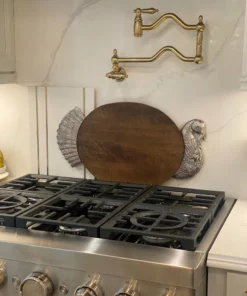 Inspire Me! Home Decor Silver Metal And Wood Turkey Tray