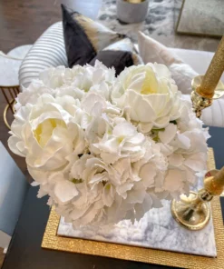 Inspire Me! Home Decor Floral Stems Real-Touch Hydrangea Stem (4 Colors)