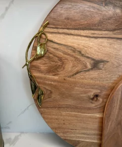 Inspire Me! Home Decor Large Wood Charcuterie Board Leaf Design (2 Styles) 12 Inspire Me! Home Decor Large Wood Charcuterie Board Leaf Design (2 Styles)