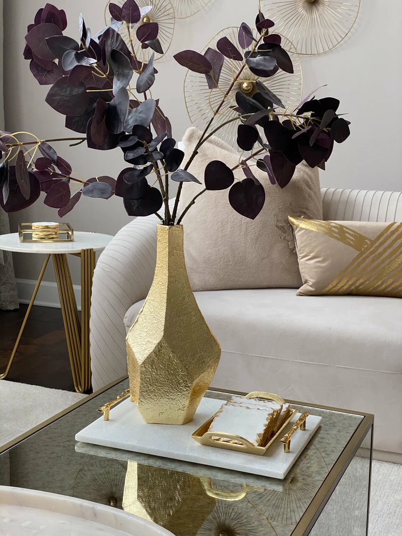 Inspire Me! Home Decor Abstract Textured Metal Vase 5 Inspire Me! Home Decor Abstract Textured Metal Vase