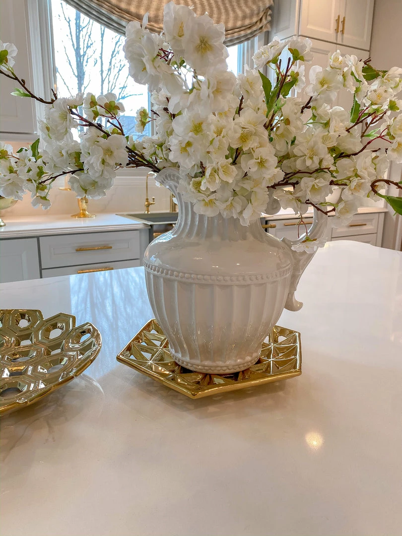 Inspire Me! Home Decor Oversized White Ceramic Pitcher 4 Inspire Me! Home Decor Oversized White Ceramic Pitcher