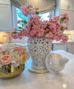 Inspire Me! Home Decor White Beaded Ginger Jar