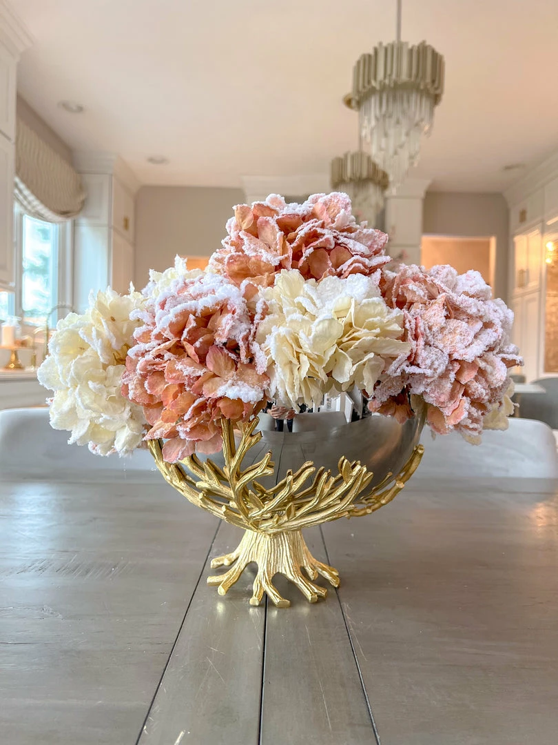 Inspire Me! Home Decor 27" White Snow Sprinkle Hydrangea Stem 6 Inspire Me! Home Decor 27" White Snow Sprinkle Hydrangea Stem