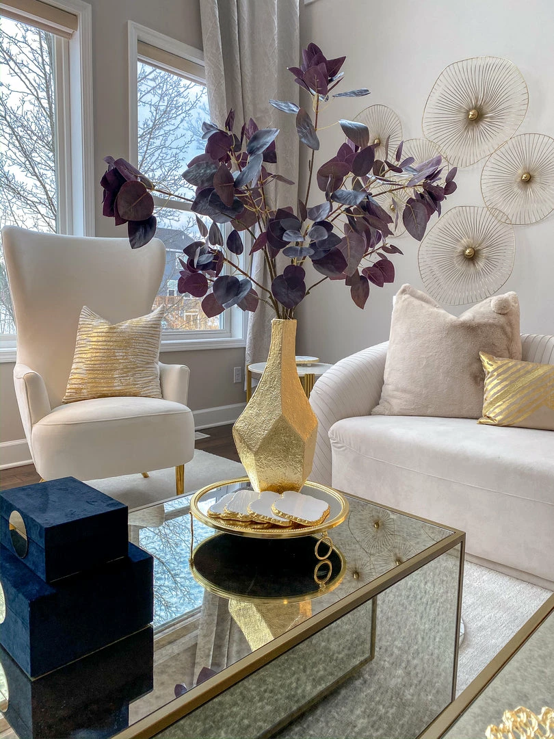 Inspire Me! Home Decor Abstract Textured Metal Vase 3 Inspire Me! Home Decor Abstract Textured Metal Vase