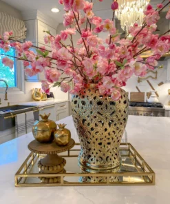 Inspire Me! Home Decor Round Beaded Wood Cake Stand (2 Sizes)