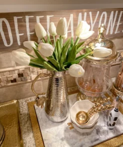 Inspire Me! Home Decor Real Touch Tulip Bouquet (8 Colors)