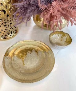 Inspire Me! Home Decor Gold Dipped Dinnerware Collection (Sold Separately)