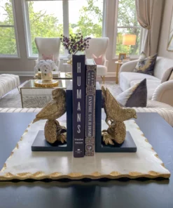 Inspire Me! Home Decor Gold Bird Resin Bookends