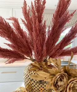 Inspire Me! Home Decor Mauve Feathered Pampa Grass Stem