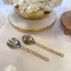 Inspire Me! Home Decor Hammered Gold Server Set