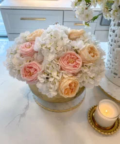 Inspire Me! Home Decor Floral Stems Real-Touch Hydrangea Stem (4 Colors)