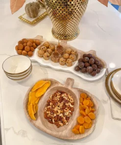 Inspire Me! Home Decor Wooden Pumpkin Tray