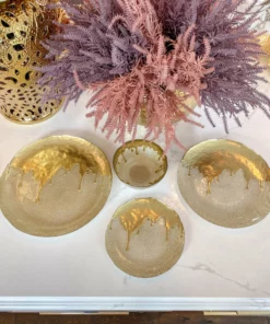 Inspire Me! Home Decor Gold Dipped Dinnerware Collection (Sold Separately) 13 Inspire Me! Home Decor Gold Dipped Dinnerware Collection (Sold Separately)