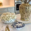 Inspire Me! Home Decor Blue Floral Cakestand KITCHEN