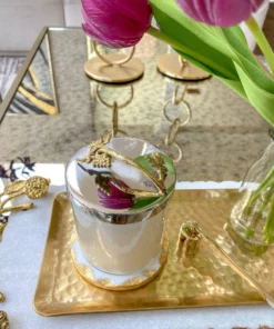 Inspire Me! Home Decor Silver And Gold Detailed Lid Candle- Unscented (6 Styles) 20 Inspire Me! Home Decor Silver And Gold Detailed Lid Candle- Unscented (6 Styles)