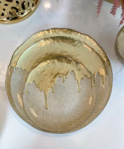 Inspire Me! Home Decor Gold Dipped Dinnerware Collection (Sold Separately) 11 Inspire Me! Home Decor Gold Dipped Dinnerware Collection (Sold Separately)