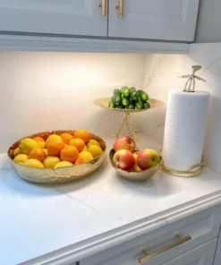 Inspire Me! Home Decor Gold Leaf Detailed Paper Towel Holder 25 Inspire Me! Home Decor Gold Leaf Detailed Paper Towel Holder