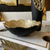Inspire Me! Home Decor Gold And Matte Black Bowl W/ Textured Finish