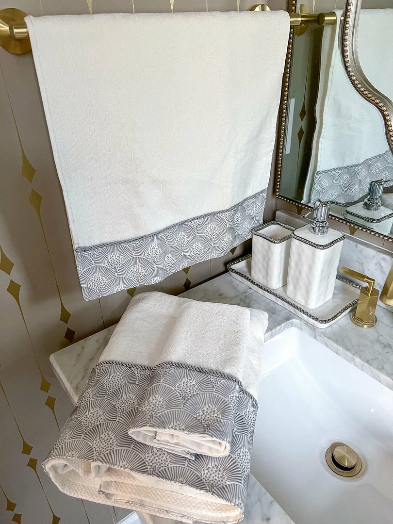 Inspire Me! Home Decor White & Silver Beaded Vanity Collection (3 Items) Each Sold Indiviually 3 Inspire Me! Home Decor White & Silver Beaded Vanity Collection (3 Items) Each Sold Indiviually