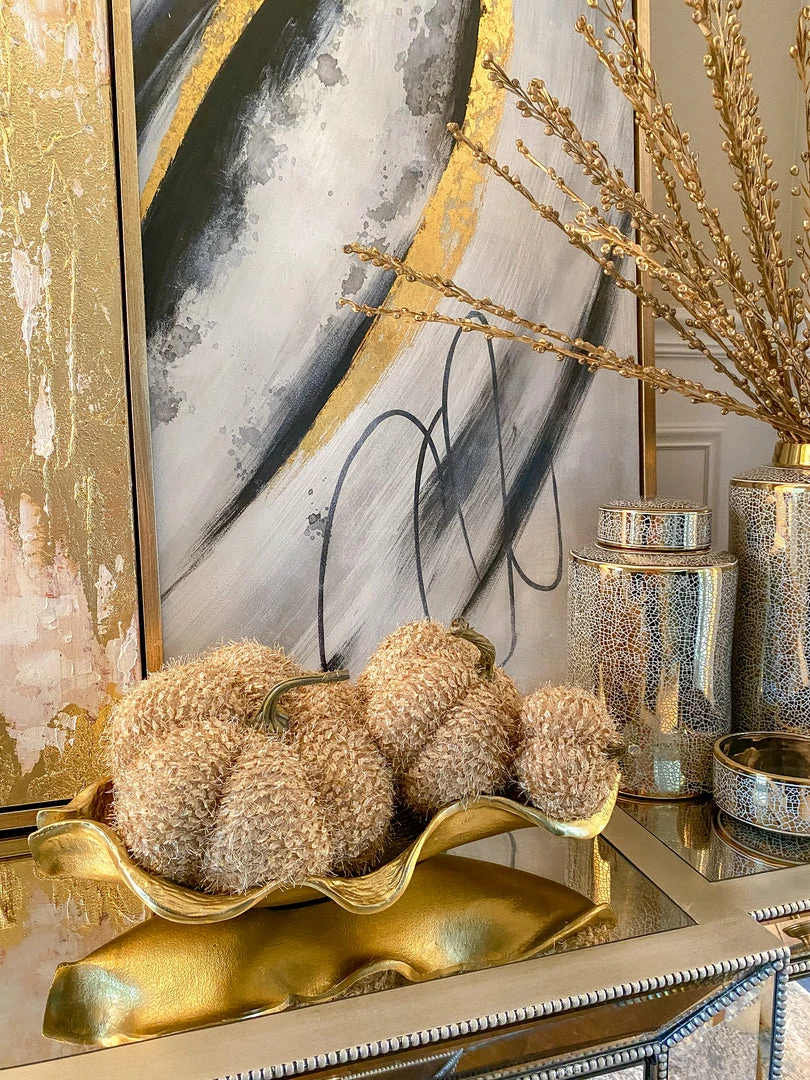 Inspire Me! Home Decor SEASONAL Beige Fringe Pumpkin (3 Sizes) 5 Inspire Me! Home Decor SEASONAL Beige Fringe Pumpkin (3 Sizes)