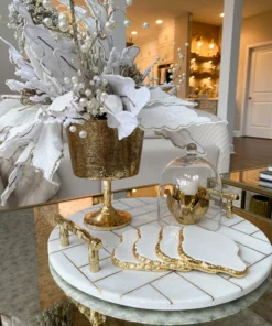 Inspire Me! Home Decor Gold Footed Vase