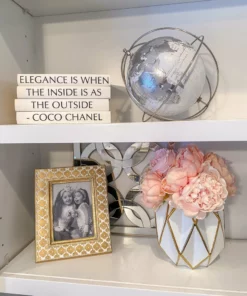 Inspire Me! Home Decor Silver Globe Office Decor
