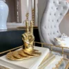 Inspire Me! Home Decor Gold Peace Sign Decorative