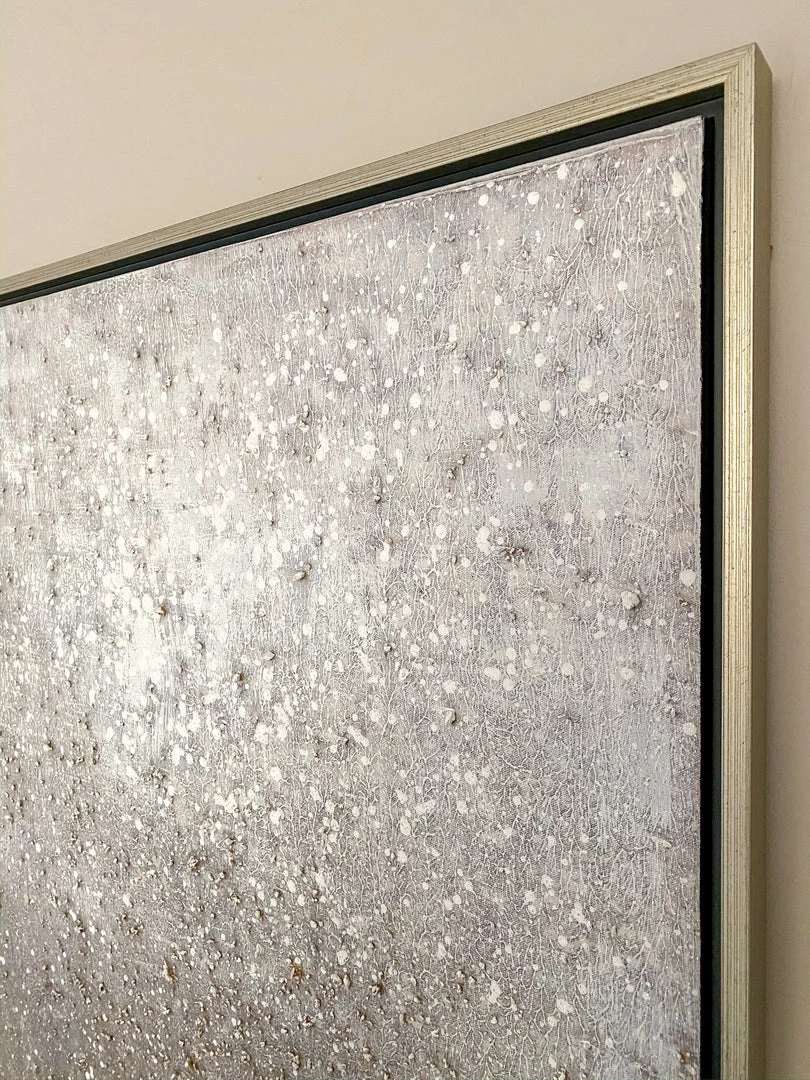 Inspire Me! Home Decor Silver Shimmer Wall Art 6 Inspire Me! Home Decor Silver Shimmer Wall Art