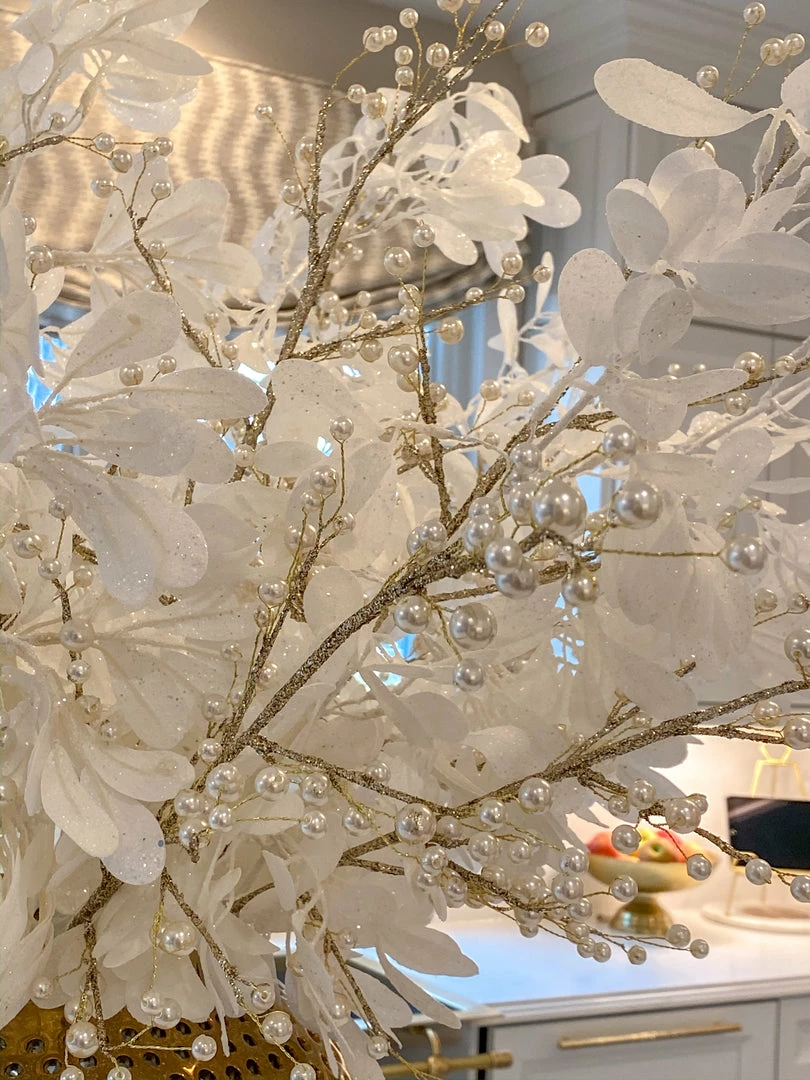 Inspire Me! Home Decor Gold Glitter Pearl Stem 6 Inspire Me! Home Decor Gold Glitter Pearl Stem