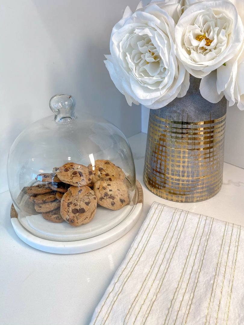 Inspire Me! Home Decor Glass Dome With Wood And Marble Base 3 Inspire Me! Home Decor Glass Dome With Wood And Marble Base