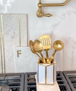 Inspire Me! Home Decor Matte Gold Mixing Spoon