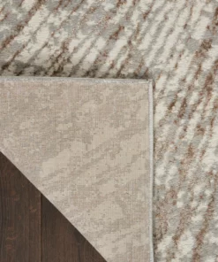 Nourison Metallic Abstract Area Rug Style 1 - Grey/Mocha (4 Sizes) 13 Nourison Metallic Abstract Area Rug Style 1 - Grey/Mocha (4 Sizes)