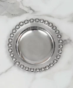 Inspire Me! Home Decor Beaded Round Decorative Plate (2 Colors) 21 Inspire Me! Home Decor Beaded Round Decorative Plate (2 Colors)